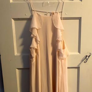 BCBG Generation light pink tie-back dress